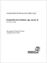 Concerto in E minor, op. 15 no. 6 P.O.D. cover